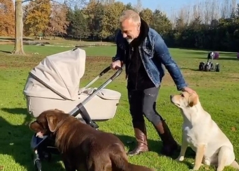 Gianluca Vacchi baila por primera vez junto a su bebita Blu Jerusalema y derrite las redes